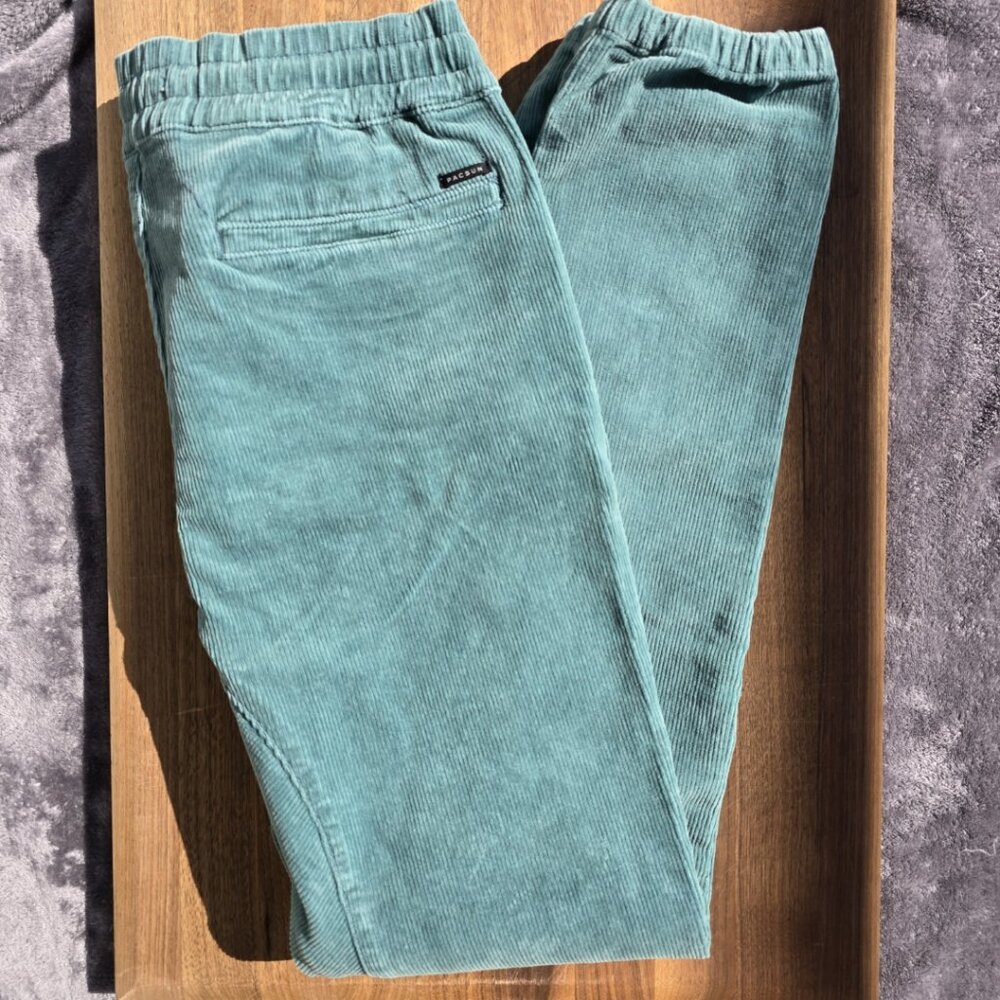 NWT • PacSun Men’s Corduroy Jogger Pants • Green • Medium - Picture 4 of 6